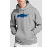 Chevrolet Simple Vintage Bowtie Hoodie, Athletic Heather in Grey | Size: 2XL Chevrolet Grey 2XL