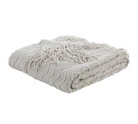 Chevron Knit Throw 125cm x 150cm Silver
