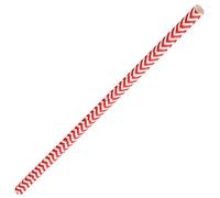 Chevron Paper Straws Red 8inch-Pack of 250