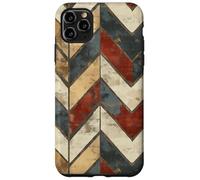 Chevron Pattern Graphic Design, Rustic Geometric Case for iPhone 11 Pro Max
