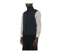 Chevron Quilted Down Vest - male - Emporio Armani - Waistcoats - Blue - 2XL - Jackets 2XL