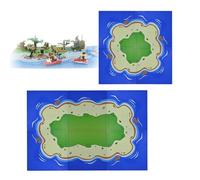 CHEVVY Pack of 6 Base Plates, 25.5 x 25.5 cm Road Plates, Building Plates Compatible with All Standard Brands, Base Plate for Classic Small Building Blocks, Plate for Ocean, Plate for Sea Islands