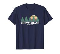 Chevy Chase MD Vintage Throwback Tee Retro 70s Design T-Shirt