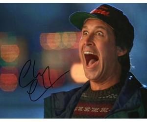 Chevy Chase - National Lampoon's Christmas Vacation Autograph Signed A4 Photo