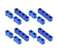 Chevy Spark Plug Wire Holder 10Mm, Ht Lead Clips, 12Pcs Spark Plug Wire Separator, Braided Engine Hose Separator Aluminum Alloy Aeroquip Hose Fitting Clamp Fitting Kit for 8mm 9mm 10mm