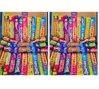 Chew Bars Sweets Gift Box, 26 Chewy Bars Bundle With Vimto, Wham, Refreshers, Tango & Drumsticks | Sour, Fruity, Fizzy Chews Letterbox Friendly Sweet Selection from Strawberry Ledge (Pack of 2)