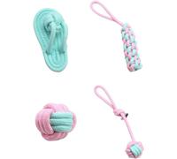 Chew Cotton Rope Dog Pet Toys, Dogs Aggressive Chewers Rope Toy for Outdoor Teeth Clean, Ball Tough Puppy Teething Rope Tug of War Dog Gifts