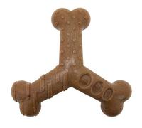 Chew King Bacon Lovin’ Wishbone, Nylon Bones, Textured Bacon Flavored Chew Toy