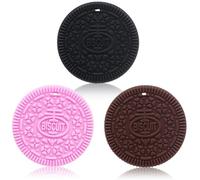 Chew Necklaces for Sensory Kids, 3 Pcs Sensory Chewy Toys Food Grade Silicone for Autism Girl and Boy, ADHD Toddler, Adult