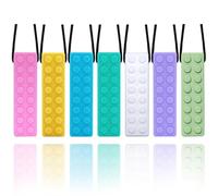 Chew Necklaces for Sensory Kids, 7 Pack Silicone Chew Necklace Bundle