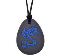 Chew Necklaces for Sensory Kids, Silicone Dinosaur Chewy Toys for Boys with Autism, ADHD, SPD, Chewing Necklaces for Anxiety, Reduce Fidgeting for Children