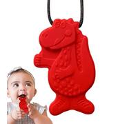 Chew Necklaces Sensory Kids - Silicone Teething Jewelry | 60g Motor Aid Pendant, ADHD Sensory Chewing Necklace Set, Durable Safe Bite Resistant Necklace Toy with Dinosaur Shape Design