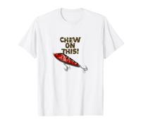 Chew On This Funny Fishing Fisherman Value Graphic T-Shirt