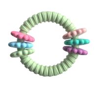 Chew Rings Chew Strong Rubber Ring Heavy Duty Tough Puppy Teether Duraable Training For Medium Breed Large Aggressive Chewers Outdoor Play (Green, One Size)