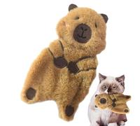 Chew Toy for Cats, Cat Toy in Capybara Shape with Sounds, Interactive Pet Accessories, Kitten Bite Doll for Training, Exercise, Hunting, Boredom, Everyday, Home, Indoor and Outdoor