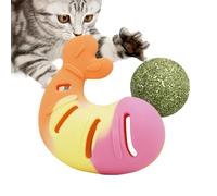 Chew Toy for Cats - Shrimp Shape Stress Relief Catnip Game for Kitten - Interactive Cat Toy,for Indoor Outdoor Apartment Multi-Pet Household Birthday Holiday