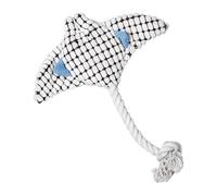 Chew Toy for Dogs - 10 x 8 x 4 cm, Interactive Sea Animal Toy, Squeaky Plush Chewer, Soft Bite Training Toy with Noise Stimulation, Comfortable Puppy Toy for Travel, St