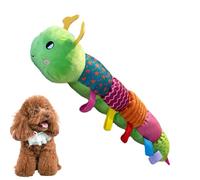 Chew Toy for Dogs - Aggression Resistant Chew Toy for Puppies and Dogs | Interactive Plush Dog Toy, Crocodile Caterpillar Lizard Squeaky Toy for Medium to Large Dogs