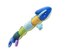 Chew Toy for Dogs - Aggression Resistant Chew Toy for Puppies and Dogs | Interactive Plush Dog Toy, Crocodile Caterpillar Lizard Squeaky Toy for Medium to Large Dogs