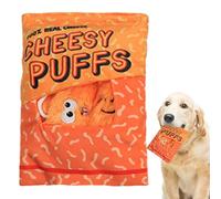 Chew Toy for Dogs, Plush Squeaky - Snack Bag Design, Enriching Teething Toy, Interactive Toy for Boredom Reducer, Durable Indoor Activity for Sleeping