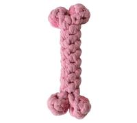 Chew Toy for Dogs - Soft Cotton Bone Puppy Teeth Cleaning Toy | 15.5 cm / 6.1 Inch Aggressive Chew Toy for Dogs, Teeth Cleaning Accessories for Dogs and Cats
