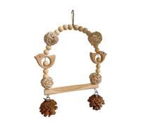 Chew Toy for Parakeets - Wooden Perch Accessories, Cage Toy Toy Bird Entertainment Tool | Turtle Doves, Finches, Cockatiels, African Greys, Budgies, Cockatoos, Mynah, For The Parakeet