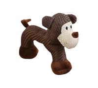 Chew Toy for Strong Chewers, Squeaky Interactive Linen Monkey, Plush Dog Squeaky Toy, for Puppies, Enrichment, Stimulation, Training, Boredom Play, Movement, Indoor, Outdoor