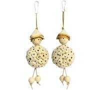 Chew Toys for Bird 2 Pieces Cockatiel Chewing Cage Accessories