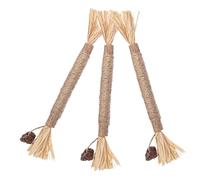 Chew Toys for Cats | 3X Cat Chew Toys - Kitten Lick Toys, Wooden Tooth Stick Cat Game for Teeth Cleaning, Increase Appetite