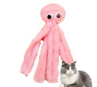 Chew Toys for Cats - Plush Kitten Teething Toy, Soft Pet Chews Toyy, Cute Cartoon Octopus Pillow, Interactive Cat | Fun Kitten Chew Toy for Indoor Cats Home Entertainment