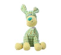 Chew Toys for Dogs Indestructible Sound-Making Stuffed Animal Chew Toy - A Sturdy and Cute Pet Plaything (Green, 13.5x25.5cm)