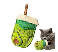Chew Toys for Kittens,Funny Chewing Mate Loofah Shaped Milk Tea Cup,Teething Toys for Kittens - for Game, Exercise, Teeth Cleaning, Stimulation, Enrichment