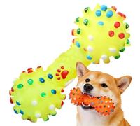 Chew Toys For Puppies - Tough Safe Rubber, Colorful Engaging Chewer, Squeaky Interactive Fun, Teeth Cleaning Design, Long Lasting Play, Dog Teething Toys | Indoor Garden Yard Use, Beach Travel Enterta
