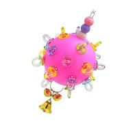 Chewable Activity Ball Cage Hanging Chew Toy for Various Size Bird Curiosity Development Birds Training Accessory Bird Cage Accessories