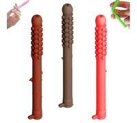 Chewable Breather Stick, Reusable Chewable Essential Oil Breath Stick, Essential Oil Breather, Can Be Taken Anywhere - Natural Focusing, for Focus Respiratory Function (3Pcs-D)