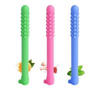Chewable Breather Sticks with Essential Oil - 3Pack Silicone Aromatherapy Focus Tools Portable Sensory Chew Sticks for Stress Relief Adults Reusable BPA-Free Oral Fidget Toys for Concentration Support