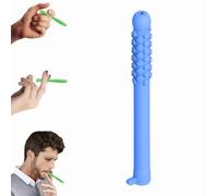 Chewable Breathers Stick with Essential Oil,Chewable Essential Oil Breath Stick for Aromatherapy on The Go,Chewable Puffer for Focus & Clear Respiratory Function,Aid to Stop Smoking (Blue-1pc)