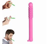 Chewable Breathers Stick with Essential Oil,Chewable Essential Oil Breath Stick for Aromatherapy on The Go,Chewable Puffer for Focus & Clear Respiratory Function,Aid to Stop Smoking (Pink-1pc)