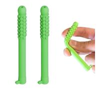 Chewable Essential Oil Breath Stick, Chewable Breather Stick with Essential Oil for Aromatherapy on The Go Natural Focus (2Pcs Green)