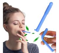 Chewable Essential Oil Breath Stick Essential Oil Breathertk Chewable Breathers Quit Vaping Natural Focusing for Aromatherapy on The Go Natural Focus&Clear Respiratory Function,Aid to Stop Smoking