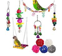 Chewable Games for Birds, Perch for Nibbling with | Cage Games for Small Parakeets | for Invisible Cockatoo Cockatoo Conure Parakeets Cocorite Canaries Mainate Ashes