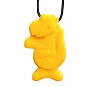 Chewable Necklace, Silicone Chewing Toys for Kids, Sensory Chew Necklace for Teenagers, Dinosaur Sensory Chew Toys for Autsm, Dinosaur Necklace Fidget Toy Chewable Teether, Biting Necklace for Kids