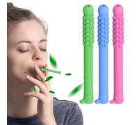 Chewable Oil Breath Stick, Chewable Breather Stick with Oil for Aromatherapy Aid to Stop Natural Focus Aid to Stop Natural Focus Quit Hand Motion Craving Support (One Size)