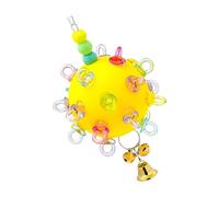 Chewable Parrot Activity Ball Cage Hanging Chew Toy For Various Size Bird Curiosity Development Birds Training Accessory Bird Entertainment Toy