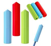 Chewable Pencil Toppers 3-Pack, Sensory Fidget Toys, Food-Grade Silicone Chewy Pen Toppers for Kids, Teens Special Needs, Autistic