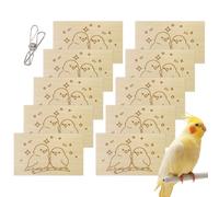 Chewable Toys for Birds, 10 Pieces Enrichment Cage - Enrichment Toys for Parakeets and Inseparables - Canaries, Inseparables, Ash Parrots: Destruction and Foraging