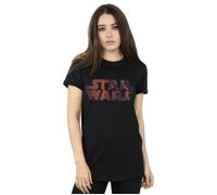 Chewbacca Logo Cotton Boyfriend T-Shirt Star Wars Black XL