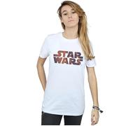 Chewbacca Logo Cotton Boyfriend T-Shirt Star Wars White S