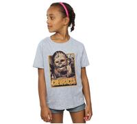 Chewbacca Scream Cotton T-Shirt Star Wars Grey 9 Years