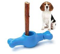 ChewEasy Interactive Bully Stick Holder for Dogs, Prevent Chocking Safety Device, Long Enough Screw to Lock, Seesaw Shape(Medium)
